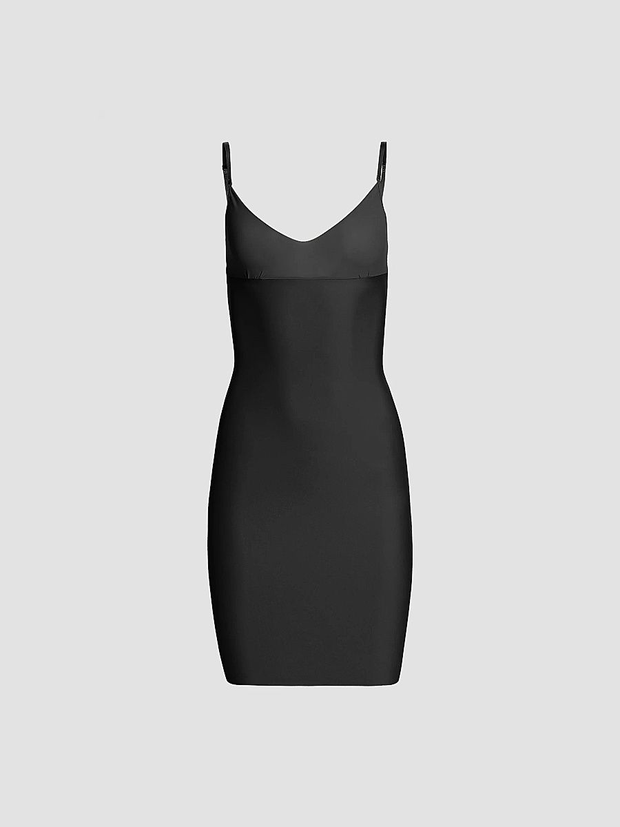 Commando Women's Two-Faced Tech Full Slip - Black - Size Large