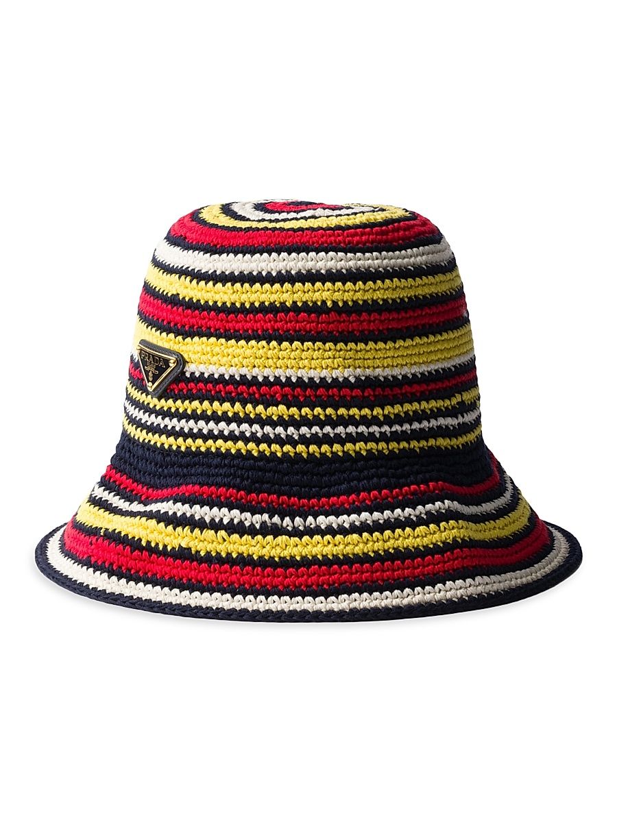 Women's Crochet Hat - Multicolored - Size Medium