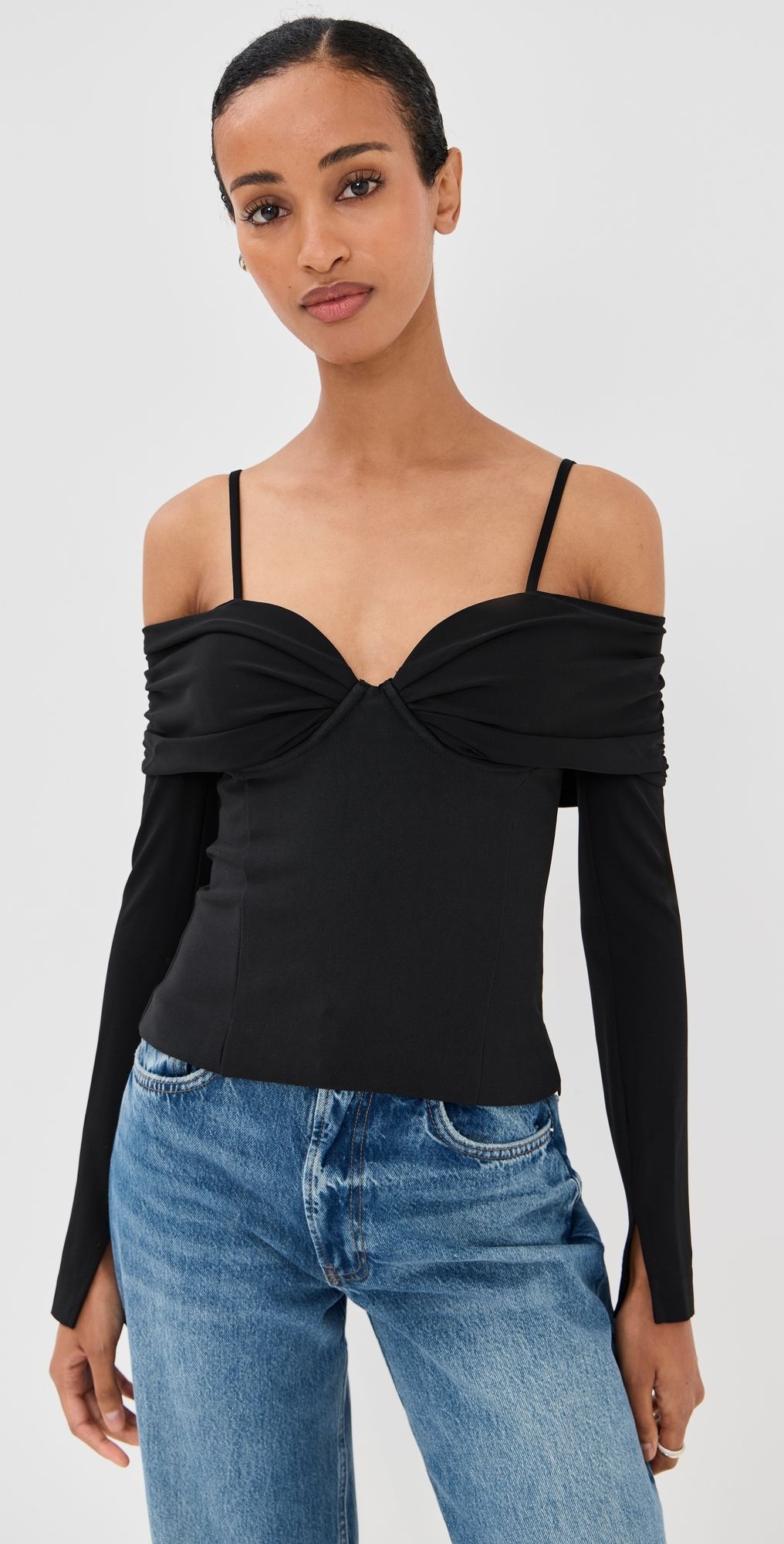 SIMKHAI Hazel Top Black L