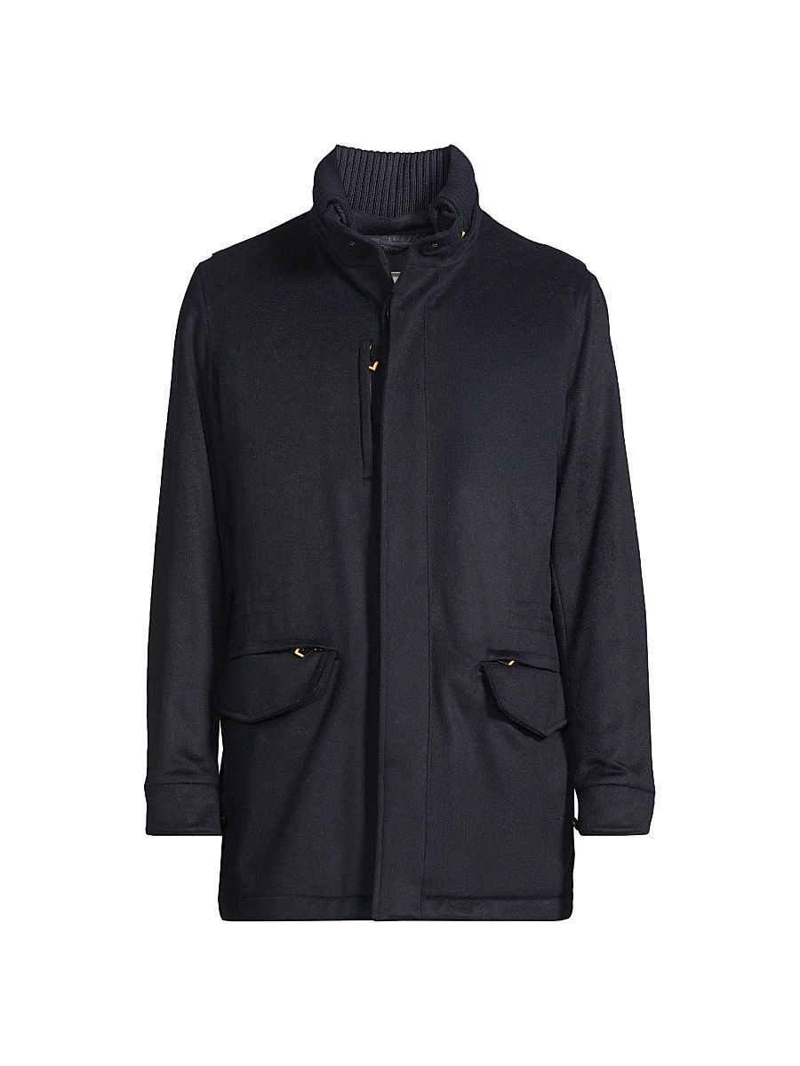 Men's Tugai Cashmere Jacket - Navy Blue - Size 46