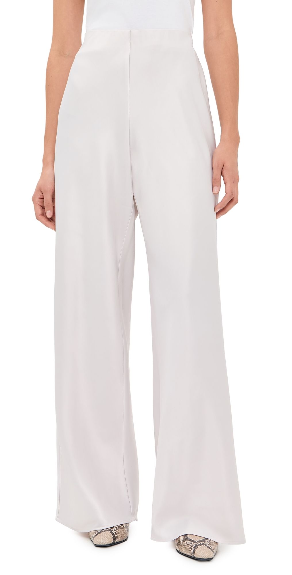 Splendid Splendid x CJ Satin Pants Porcelain XL