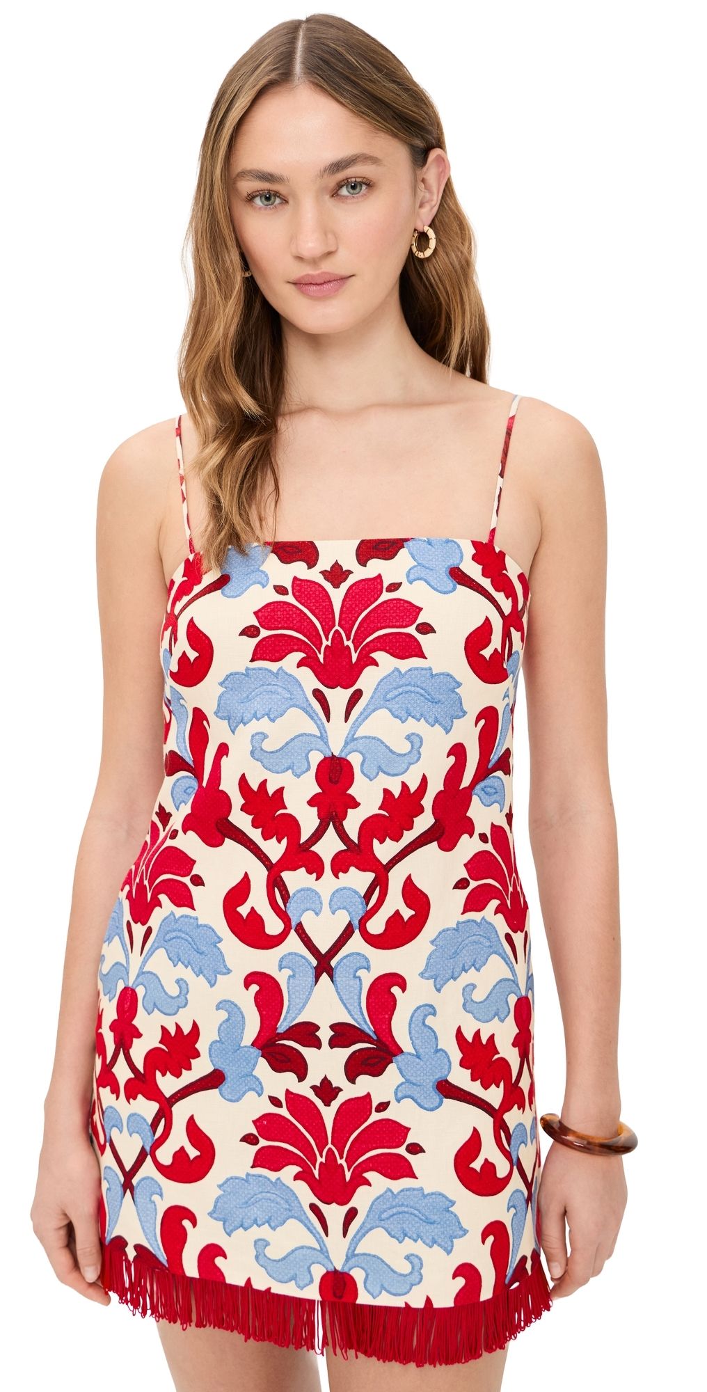 Cara Cara Valencia Mini Dress Fluer Crest Ivory 8