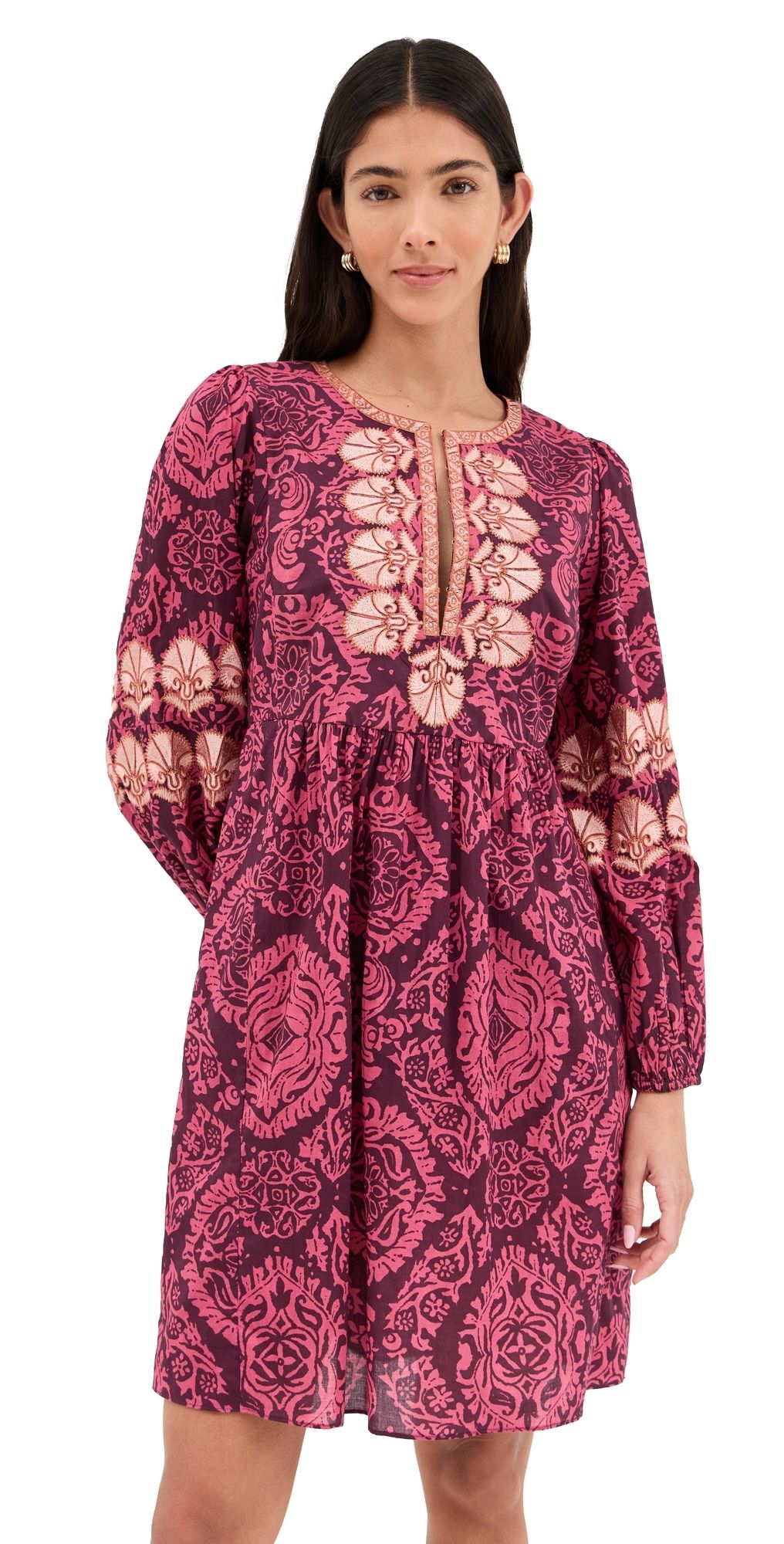 Figue Lucie Dress Ornamental Tapestry Mulberry XS
