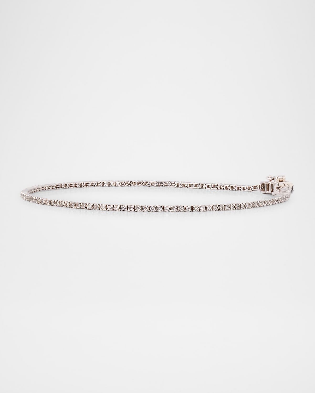 14K Gold Skinny Diamond Tennis Bracelet
