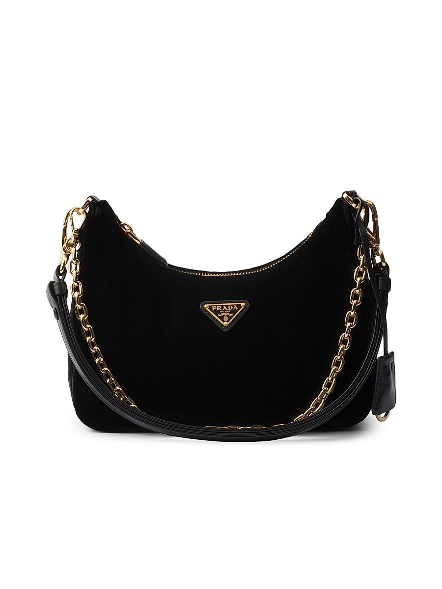 Women's Re-Edition Velvet Mini Bag - Black