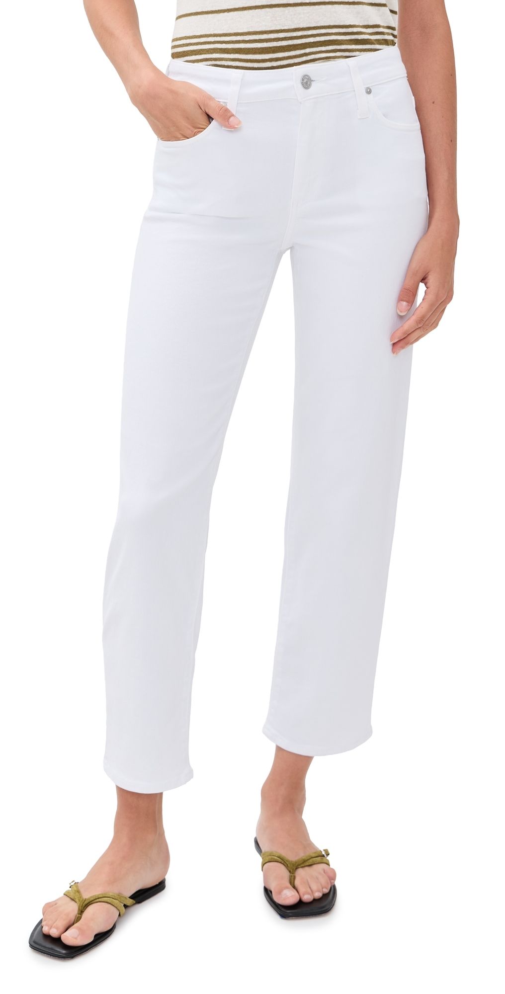 PAIGE Mason Ankle Jeans Crisp White 27