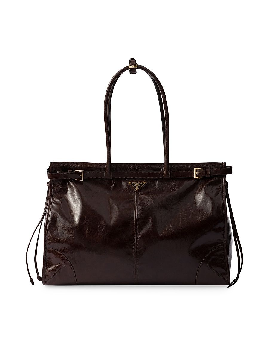 Women's Bonnie Large Leather Tote Bag - Brown