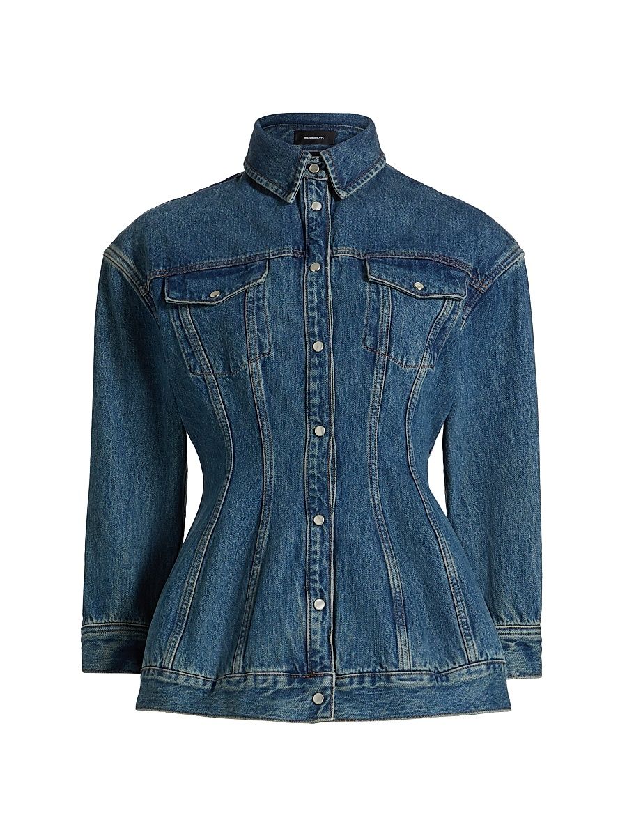 Women's Contour Denim Jacket - Indigo - Size XXS
