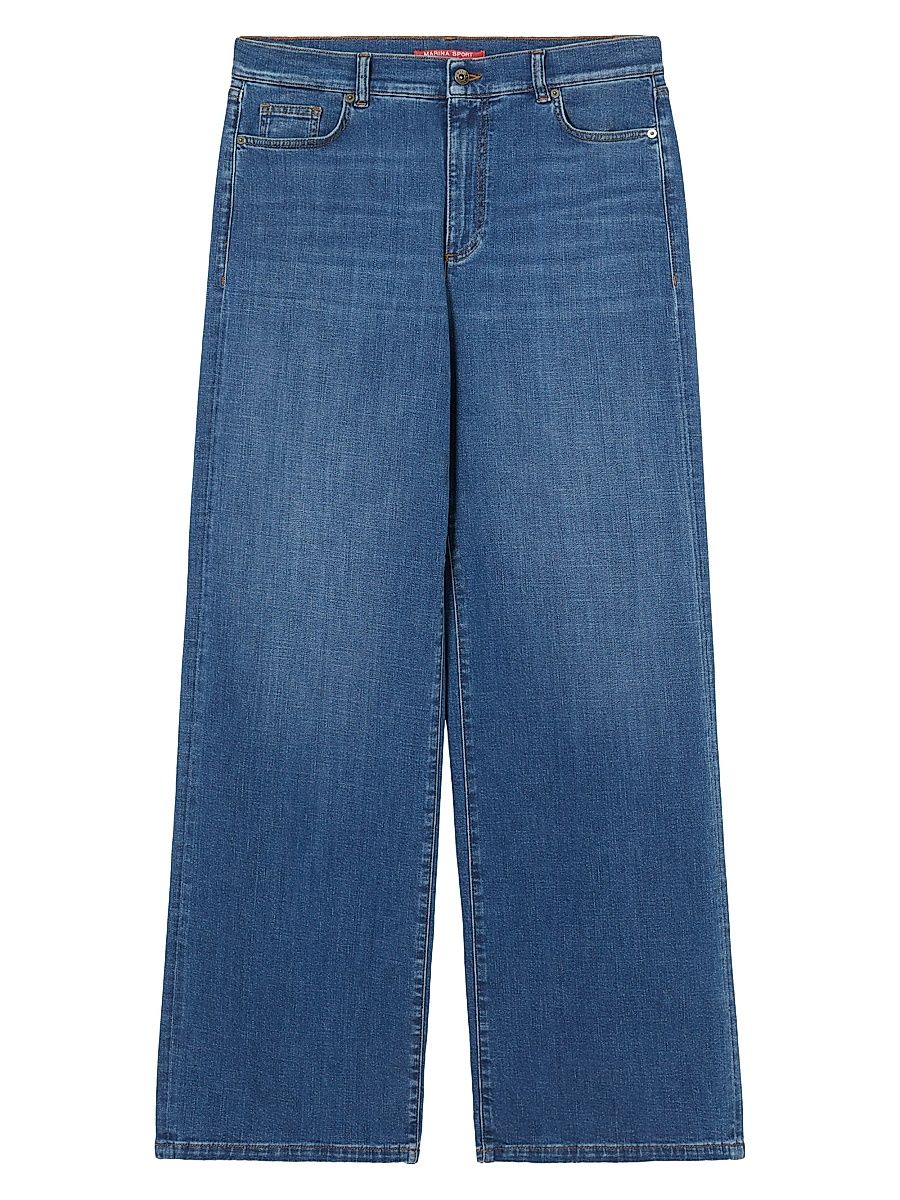 Women's Denim Wide Leg Jeans - Navy Vintage - Size 22