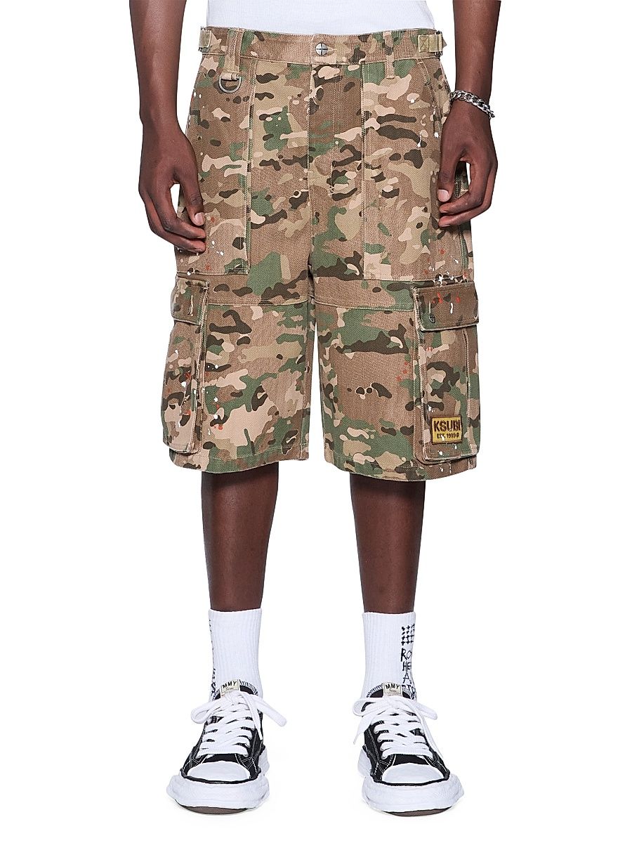 Men's Future Memory Maxx Traper Cargo Shorts - Green - Size 40