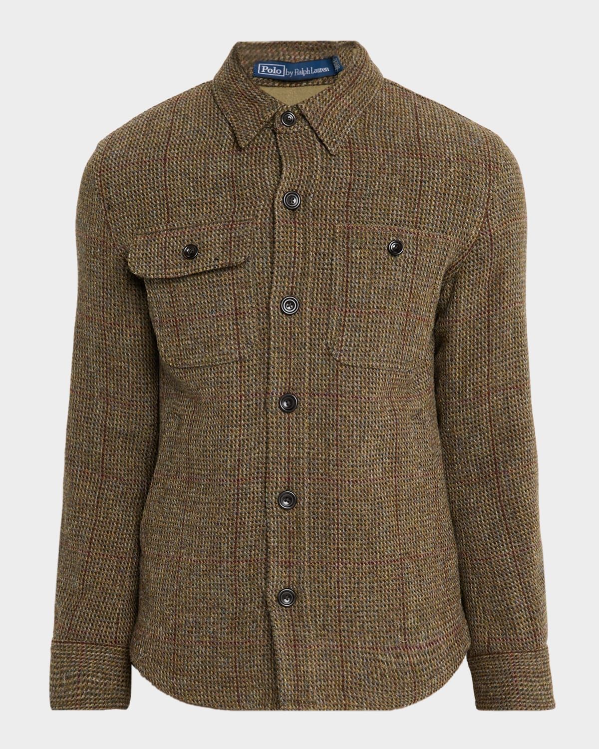 Men & apos;s Tick-Weave Harris Tweed Jacket