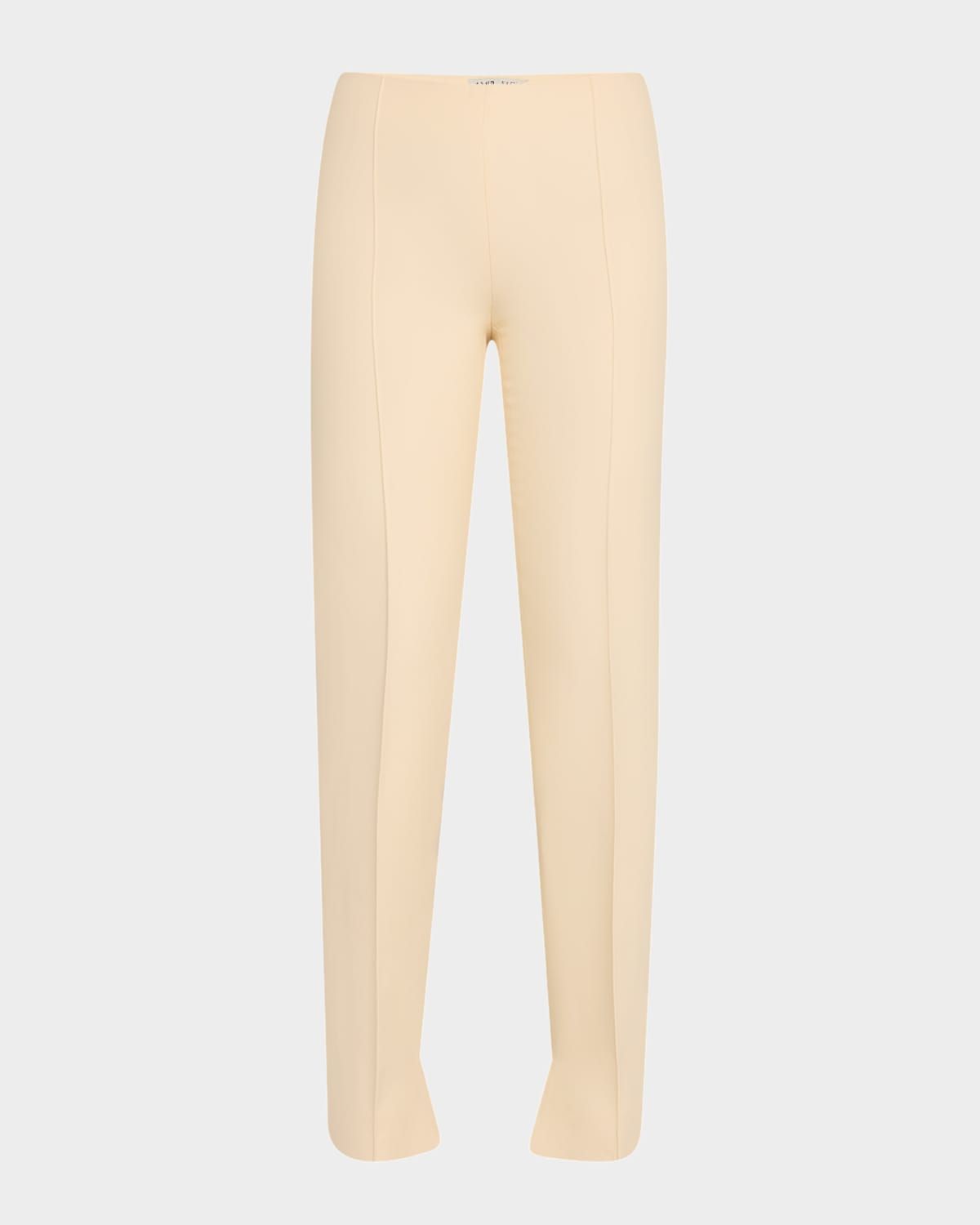 Lisa Slim-Leg Ankle Split Hem Pants