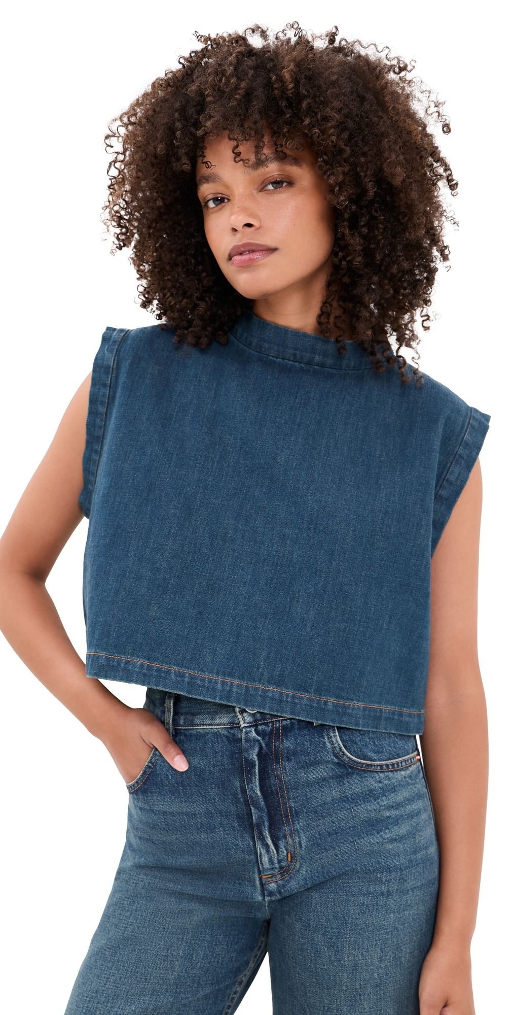 Rachel Comey Bacchus Top Muddy Indigo S