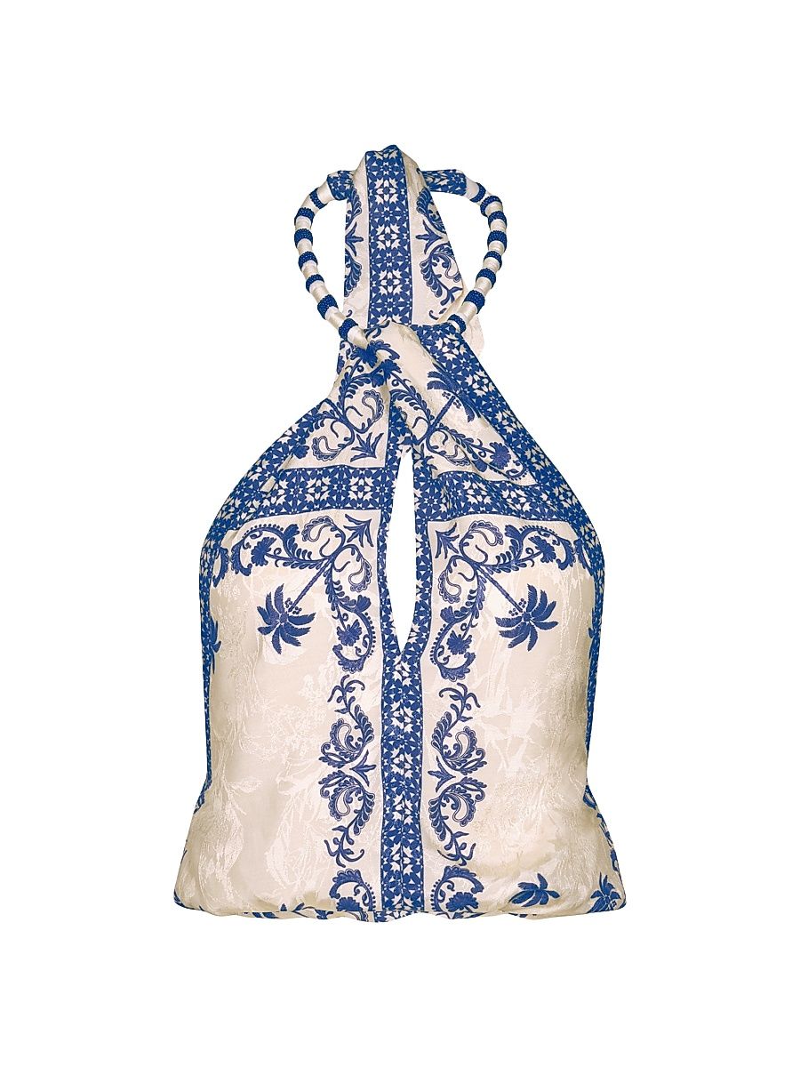 Women's Galena Cantos Andaluz Halter Top - Ecru - Size 12