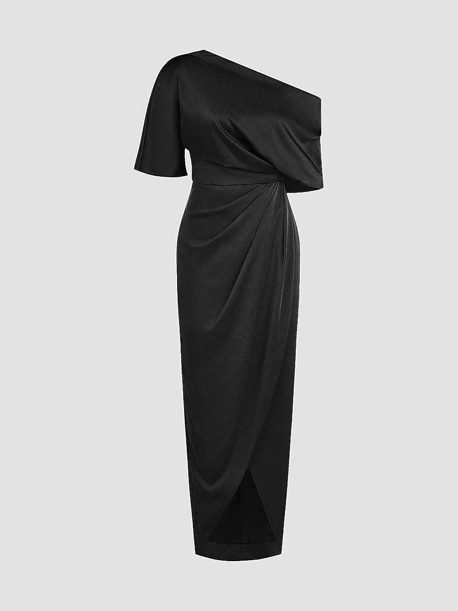 Theia Women's Rayna One-Shoulder Gown - Black - Size 14