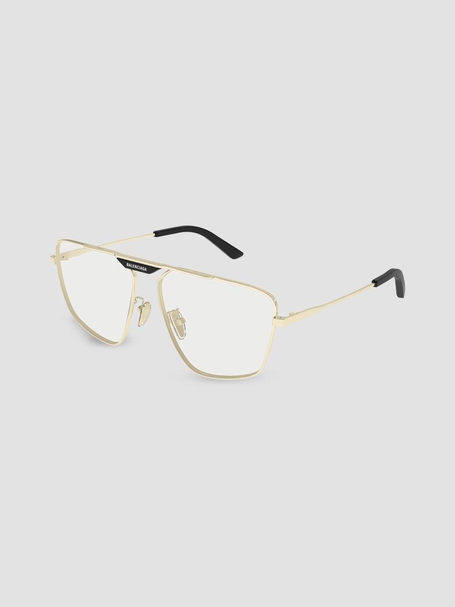 Balenciaga Women's Everyday Tag 2.0 61MM Navigator Metal Sunglasses - Gold