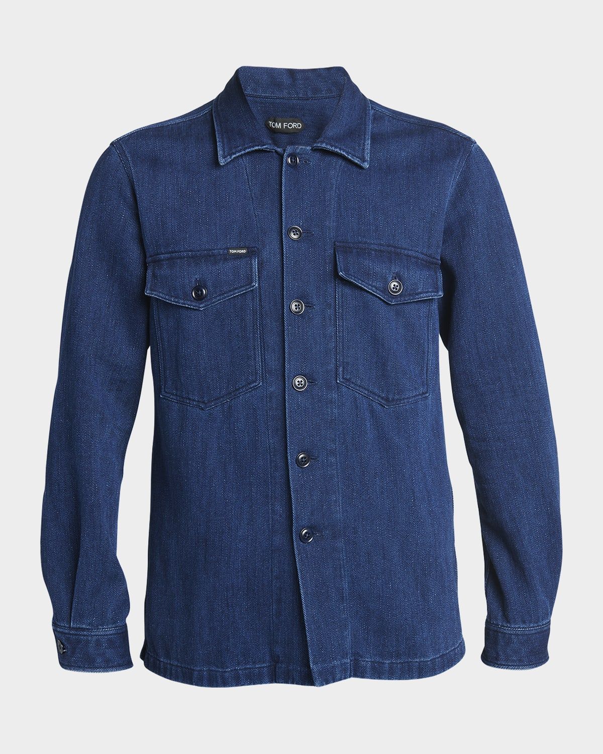 Men & apos;s Dark Wash Denim Overshirt