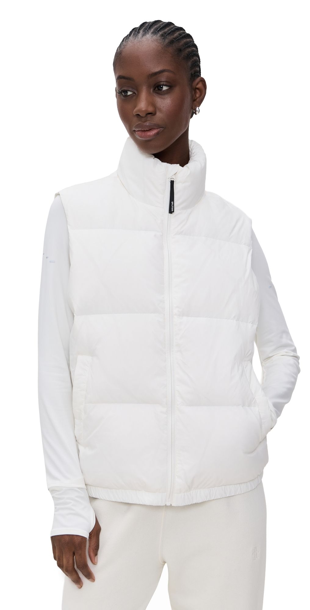 Splits59 Summit Nylon Puffer Vest White XL
