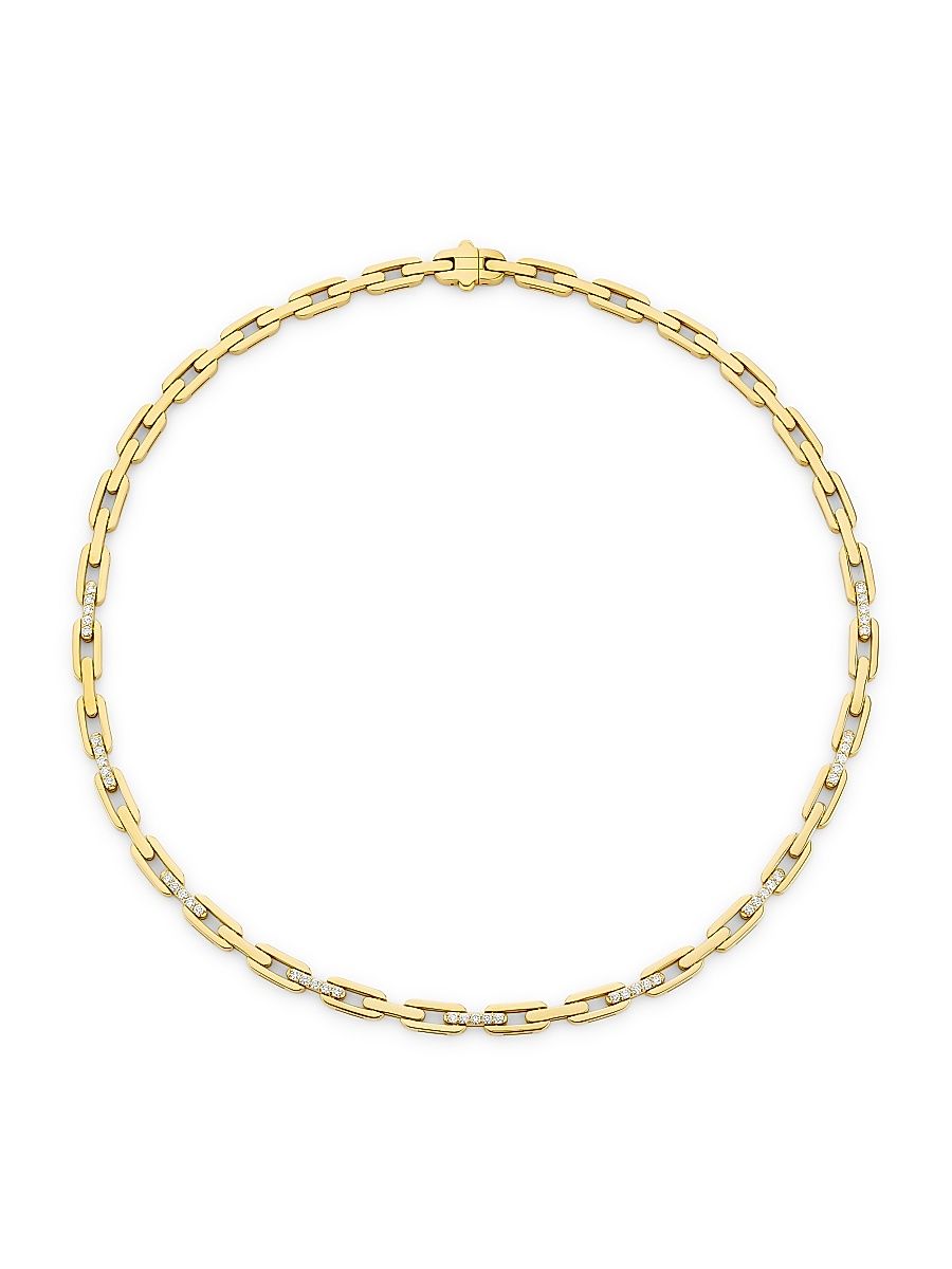 Women's Navarra 18K Yellow Gold & 1.00 TCW Diamond Necklace - Yellow Gold