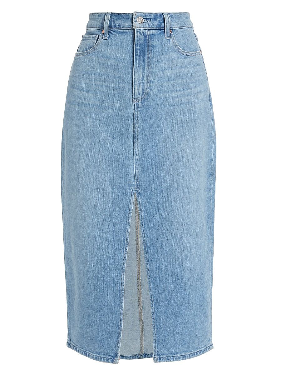 Women's Angela Denim Midi-Skirt - Ysabel - Size 27