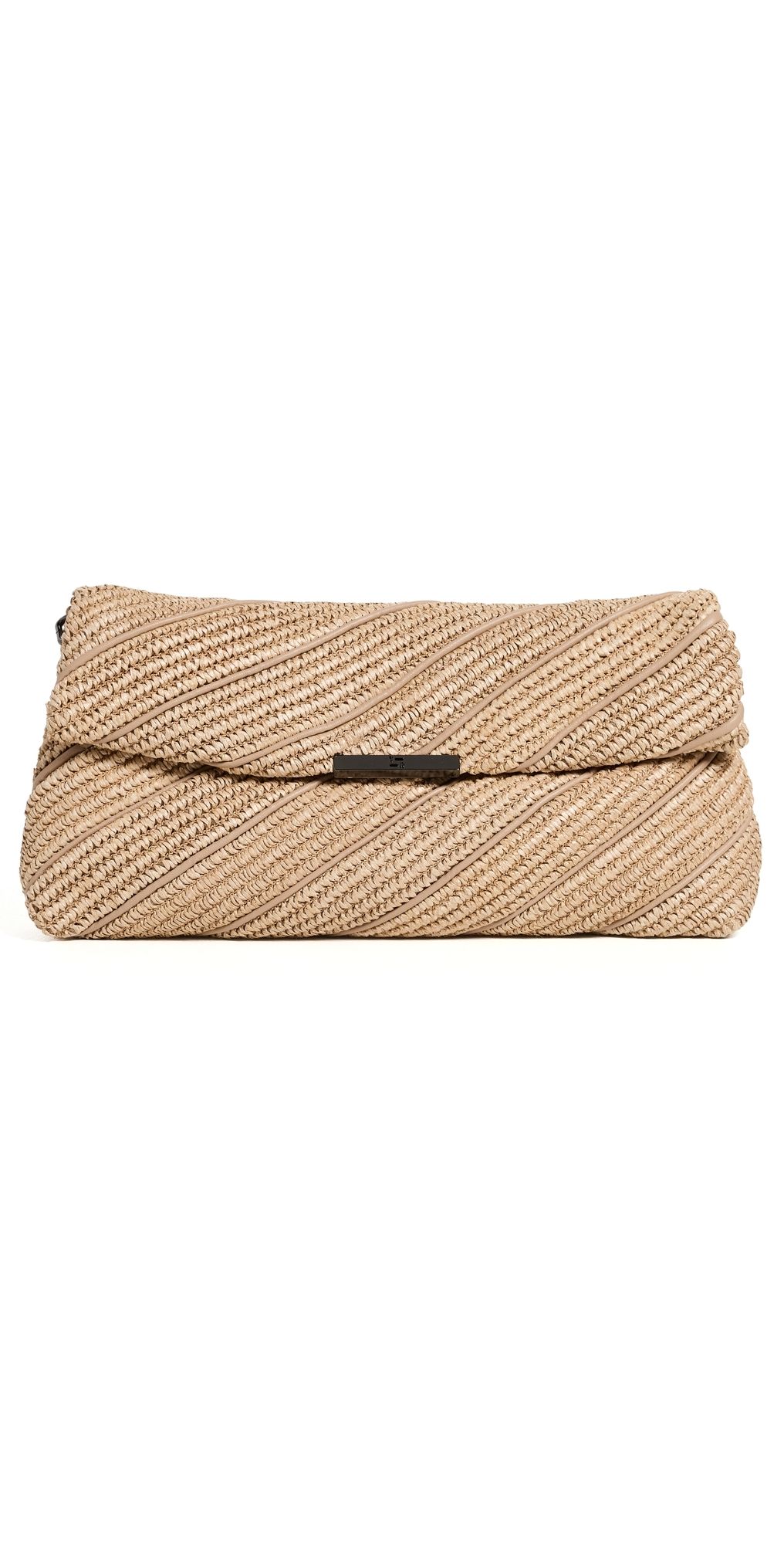 Think Royln Embrace Clutch Beige Luxe/Raffia One Size