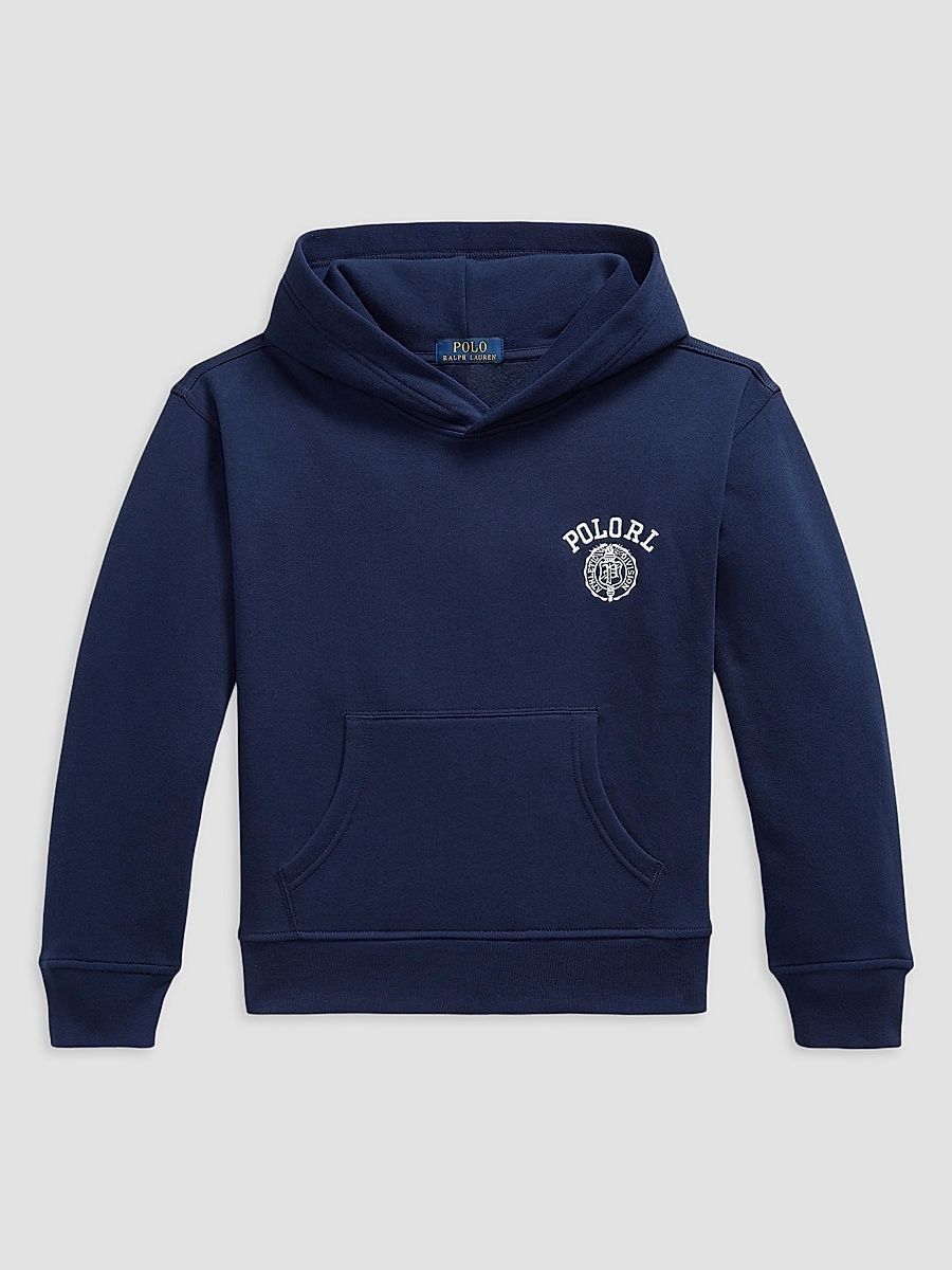 Little Boy's & Boy's Big Fit Logo Fleece Hoodie - Refined Navy - Size 7