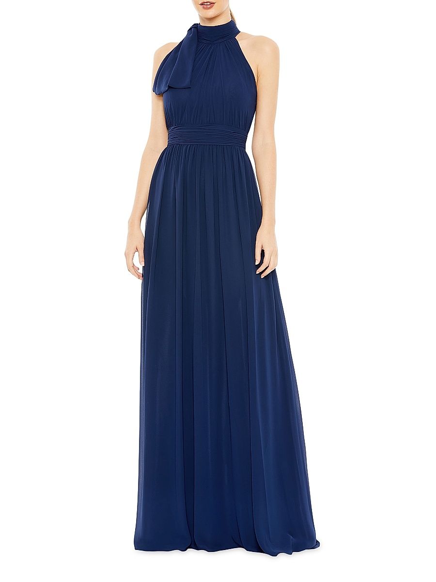 Women's Sleeveless Chiffon Gown - Midnight - Size 24