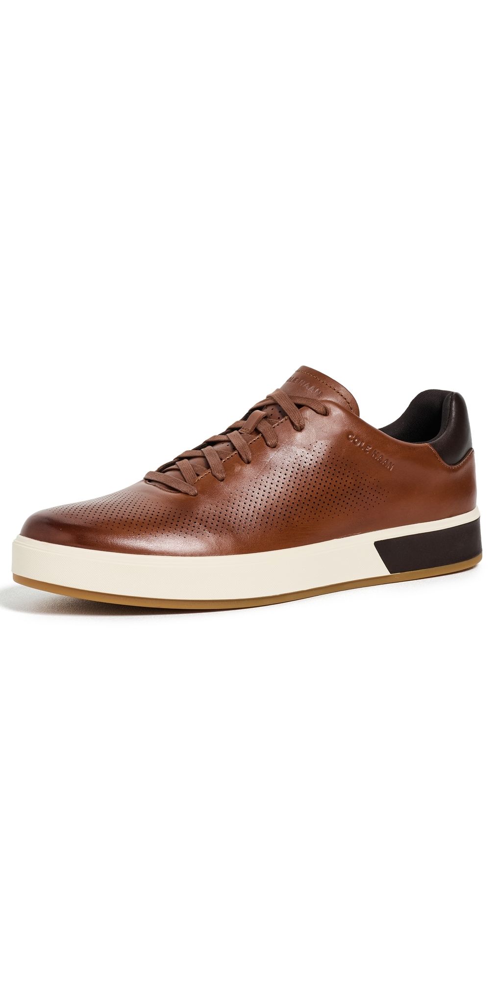 Cole Haan Grandpro Angleace Sneakers British Tan/Dk Chocolate/Ivory 8