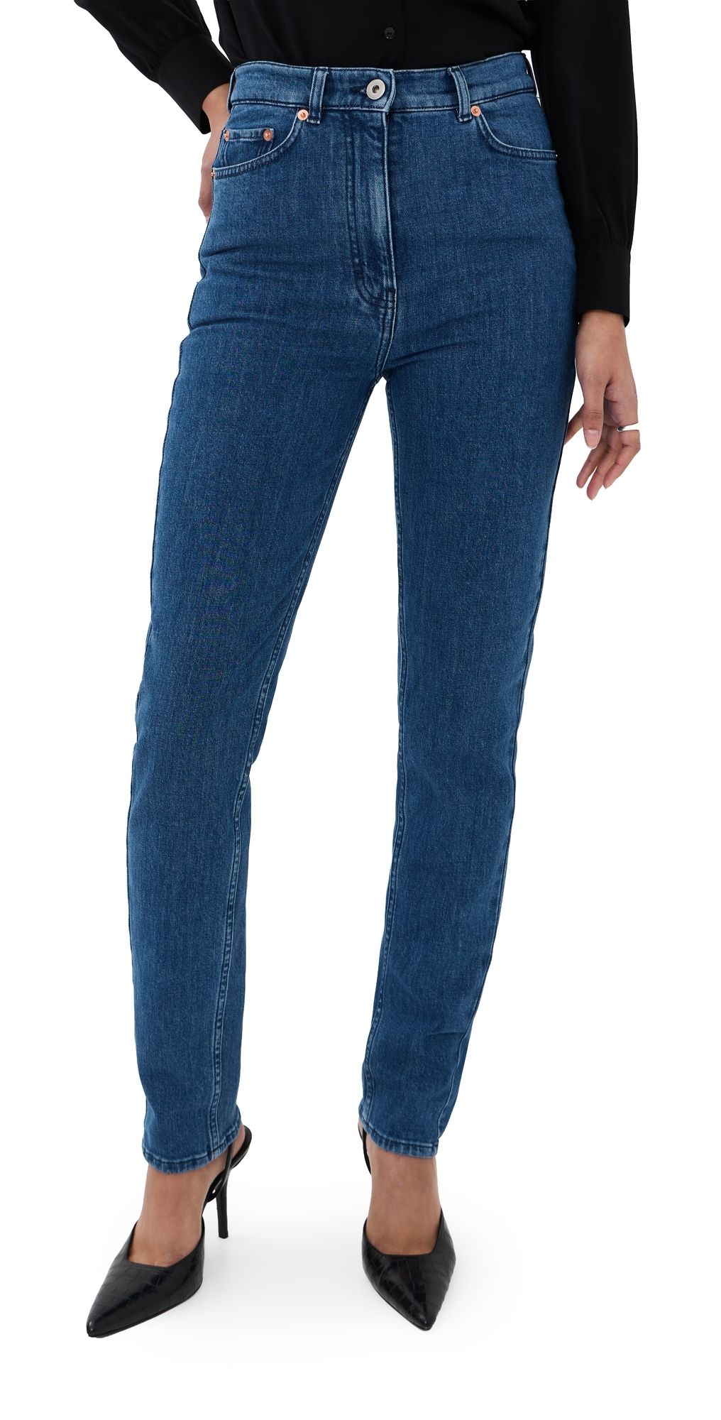 Another Tomorrow Slim Denim Pants Rinsed 38