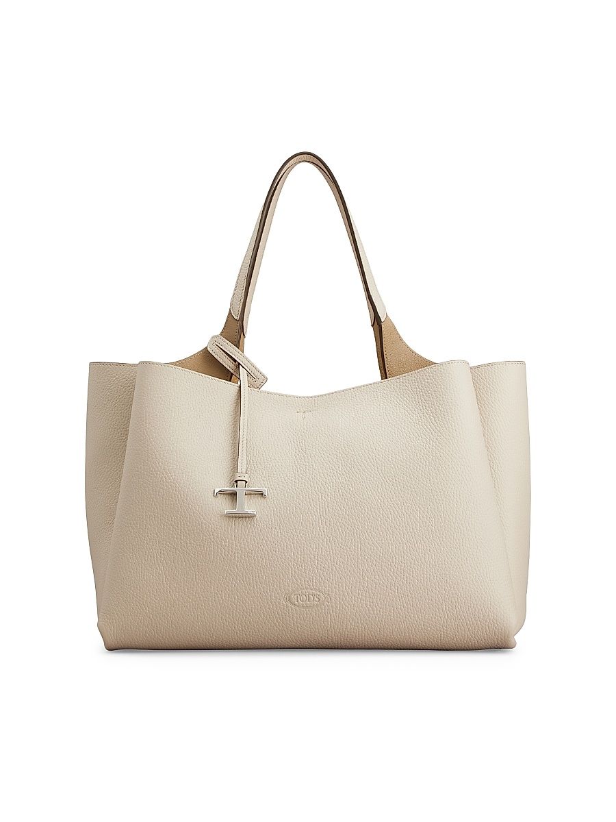 Women's Medium Leather Shoulder Bag - Mastice Corda