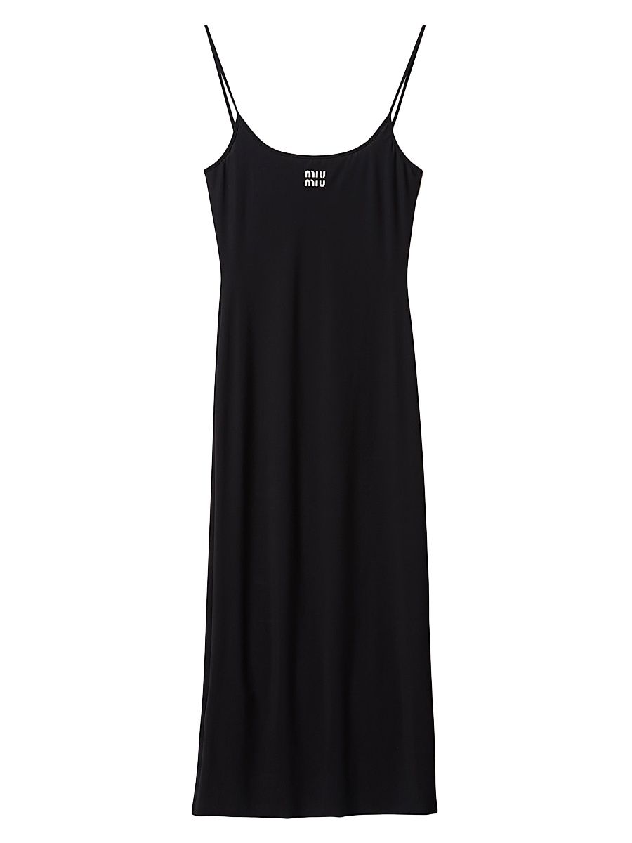 Women's Stretch Jersey Dress - Black - Size 12