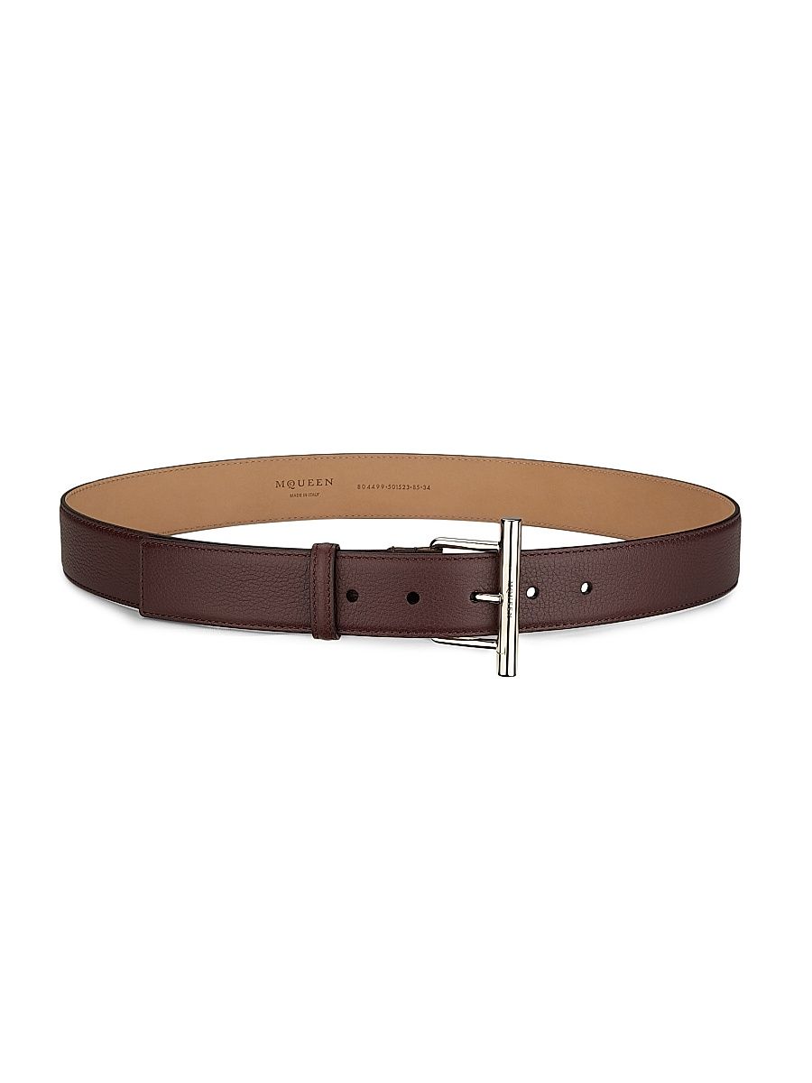 Women's Sling Leather Belt - Pecan Silver - Size XL