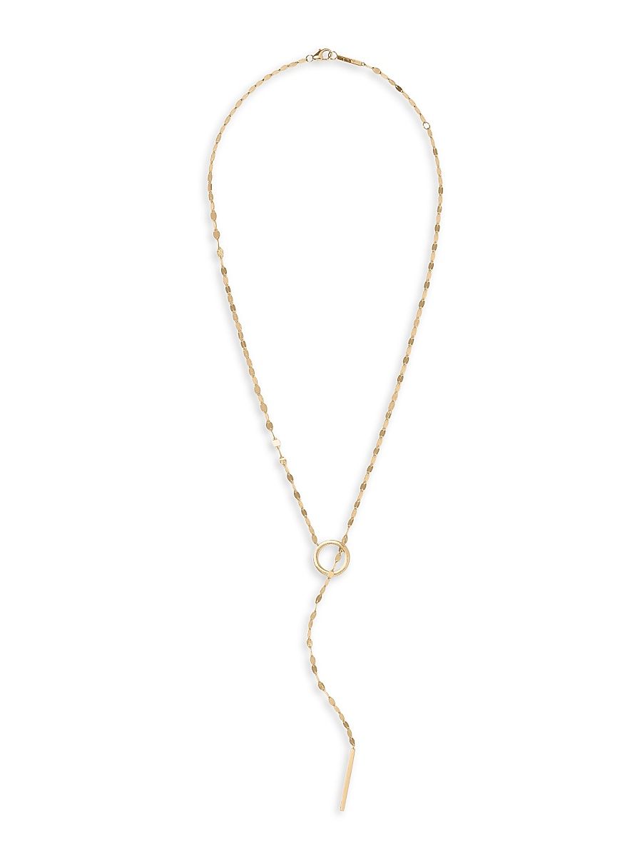 Women's Mega Gloss Blake 14K Yellow Gold Lariat Necklace - Yellow Gold