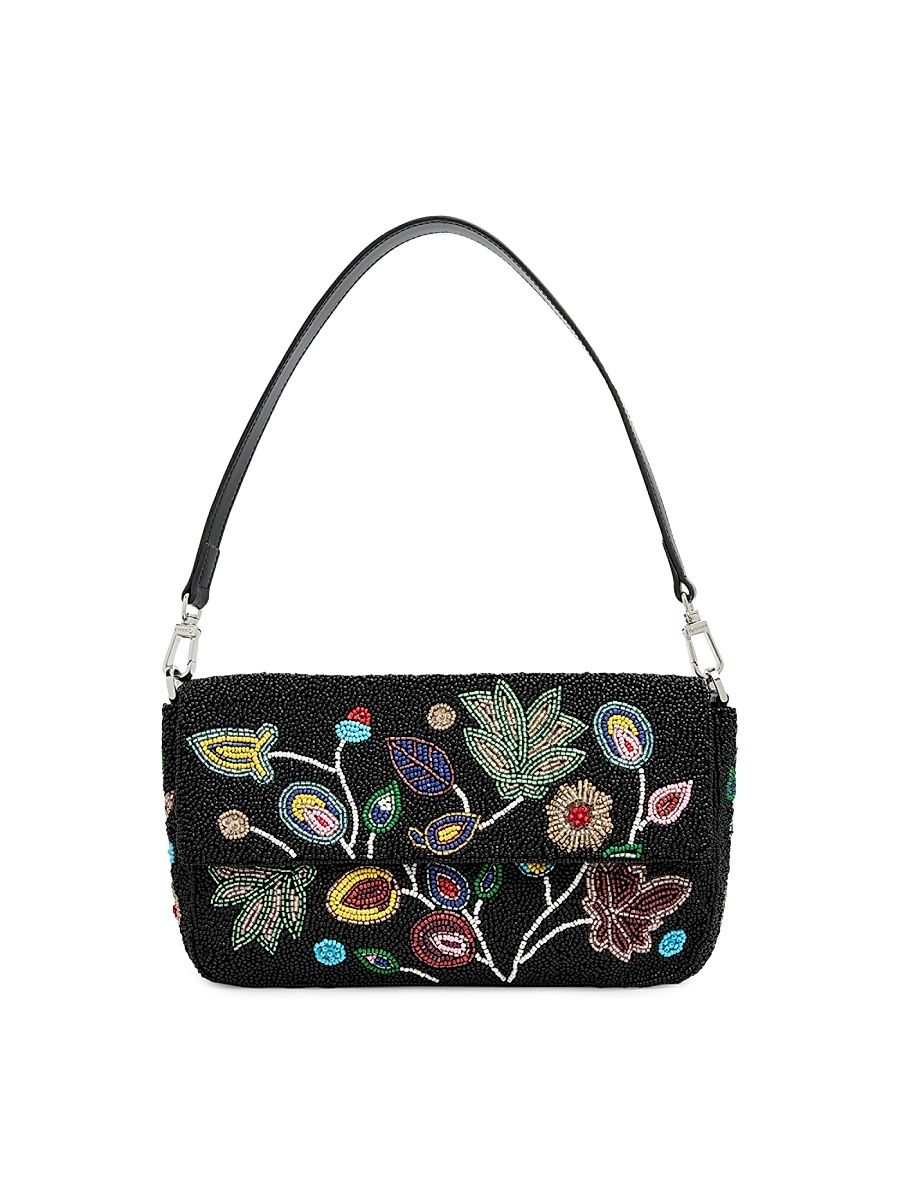 Women's Timmy Floral Beaded Shoulder Bag - Yellow