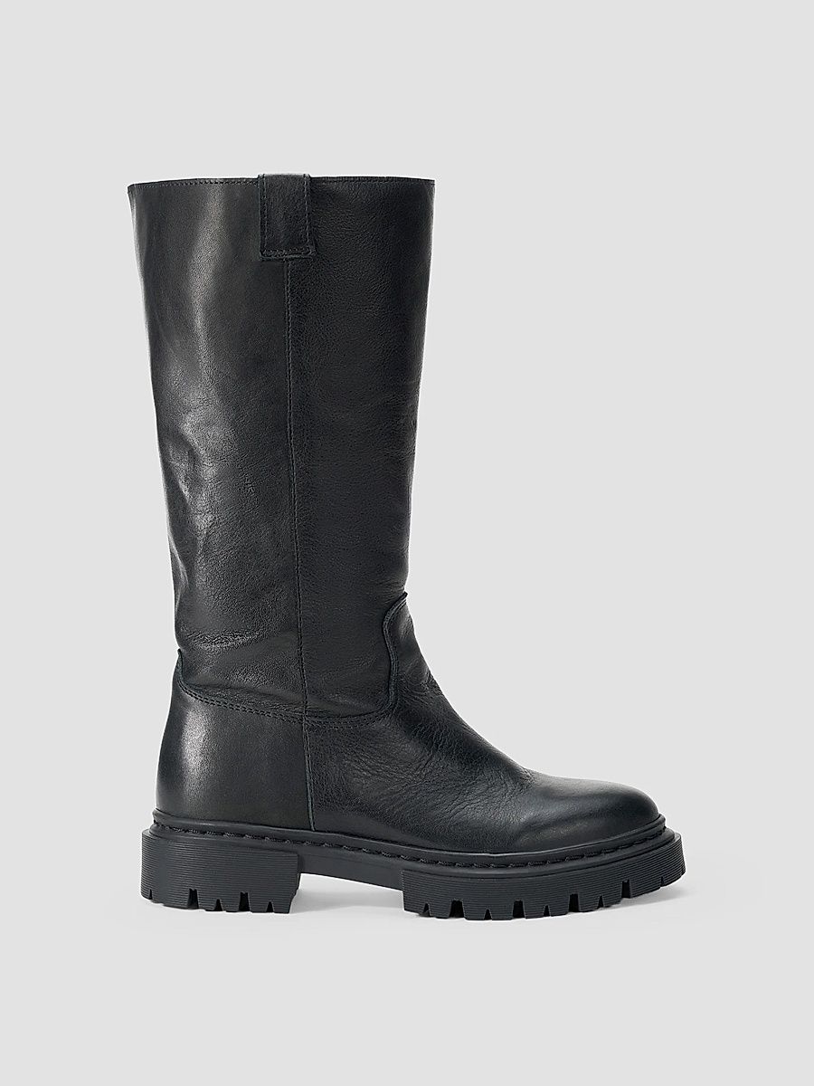 Women's Emmett Leather Boots - Black - Size 5