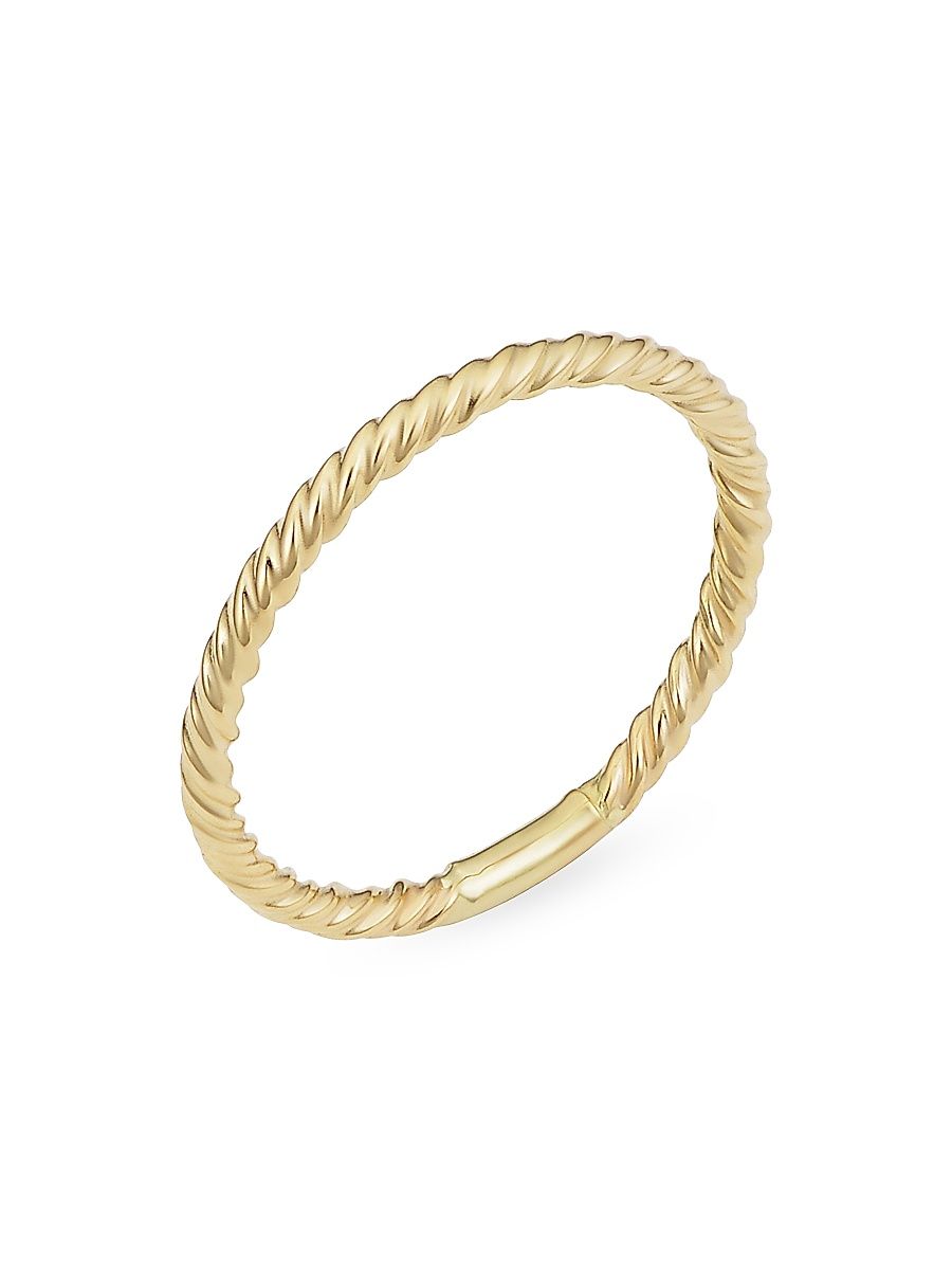 Women's 14K Yellow Solid Gold Dawn Ring - Yellow Gold - Size 5