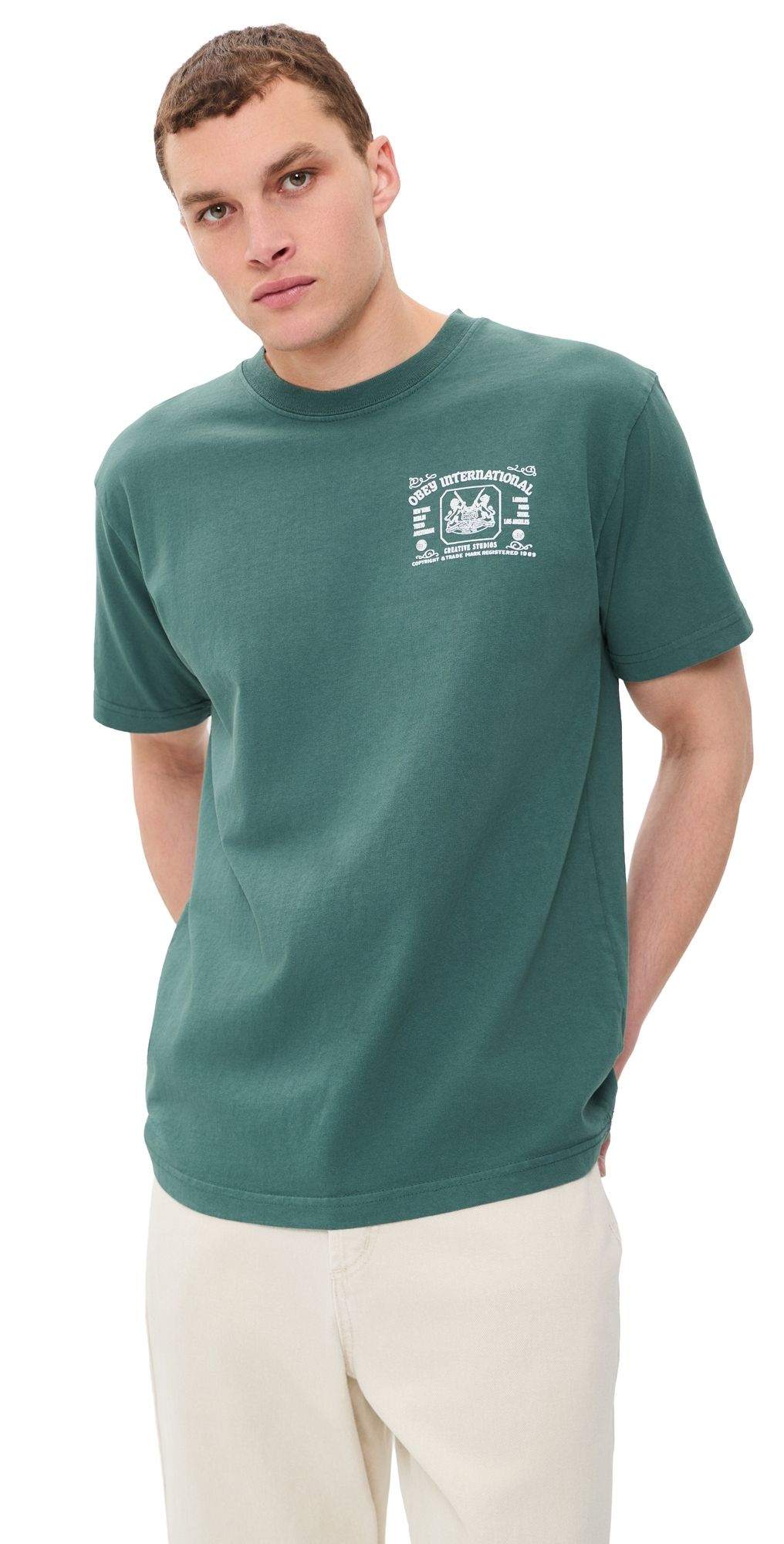 Obey Obey Creative Studios Tee Pigment Rainforest XL