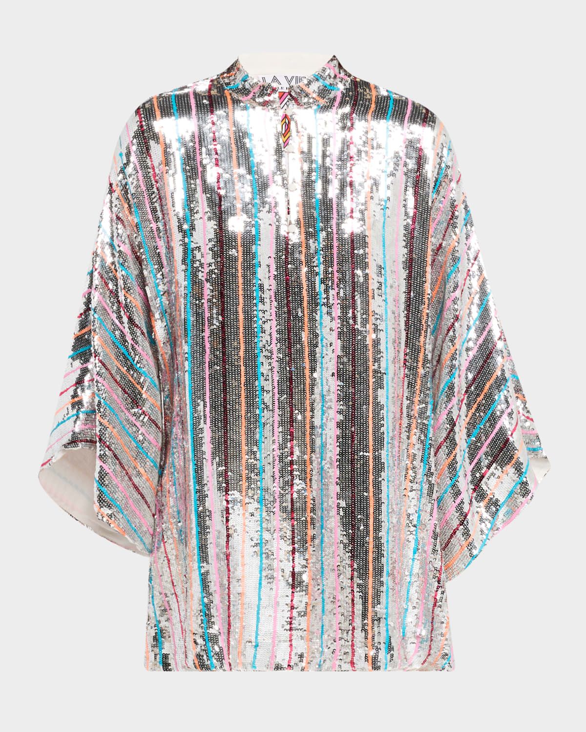 Sequin Striped Caftan