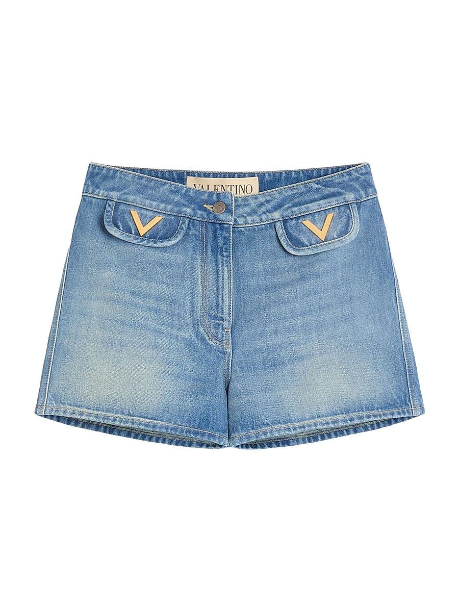 Women's Denim Shorts - Blue - Size 0