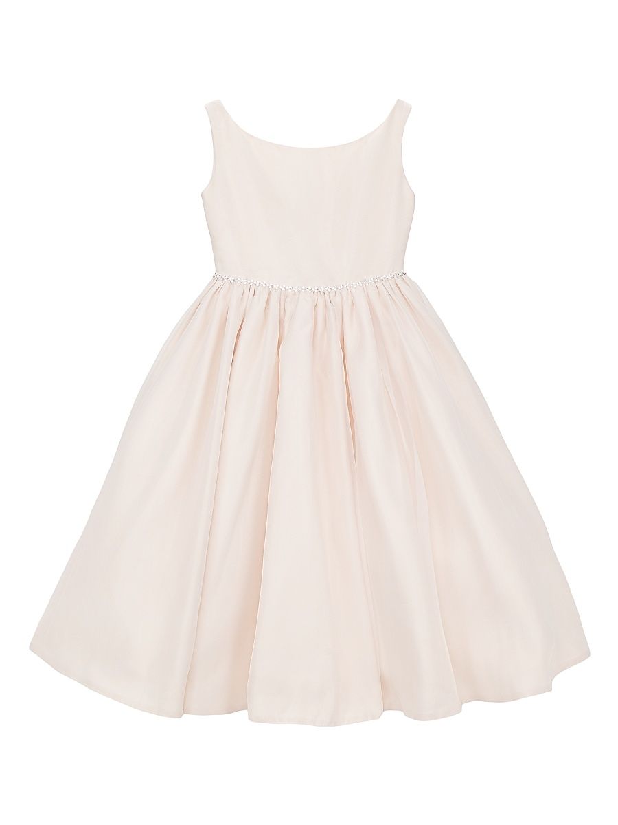Little Girl's & Girl's Macis Sleeveless Organza Dress - Ivory Petal - Size 10