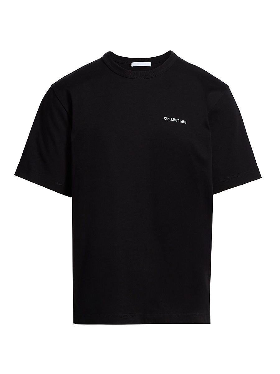 Men's Plastic Logo T-Shirt - Black - Size Large