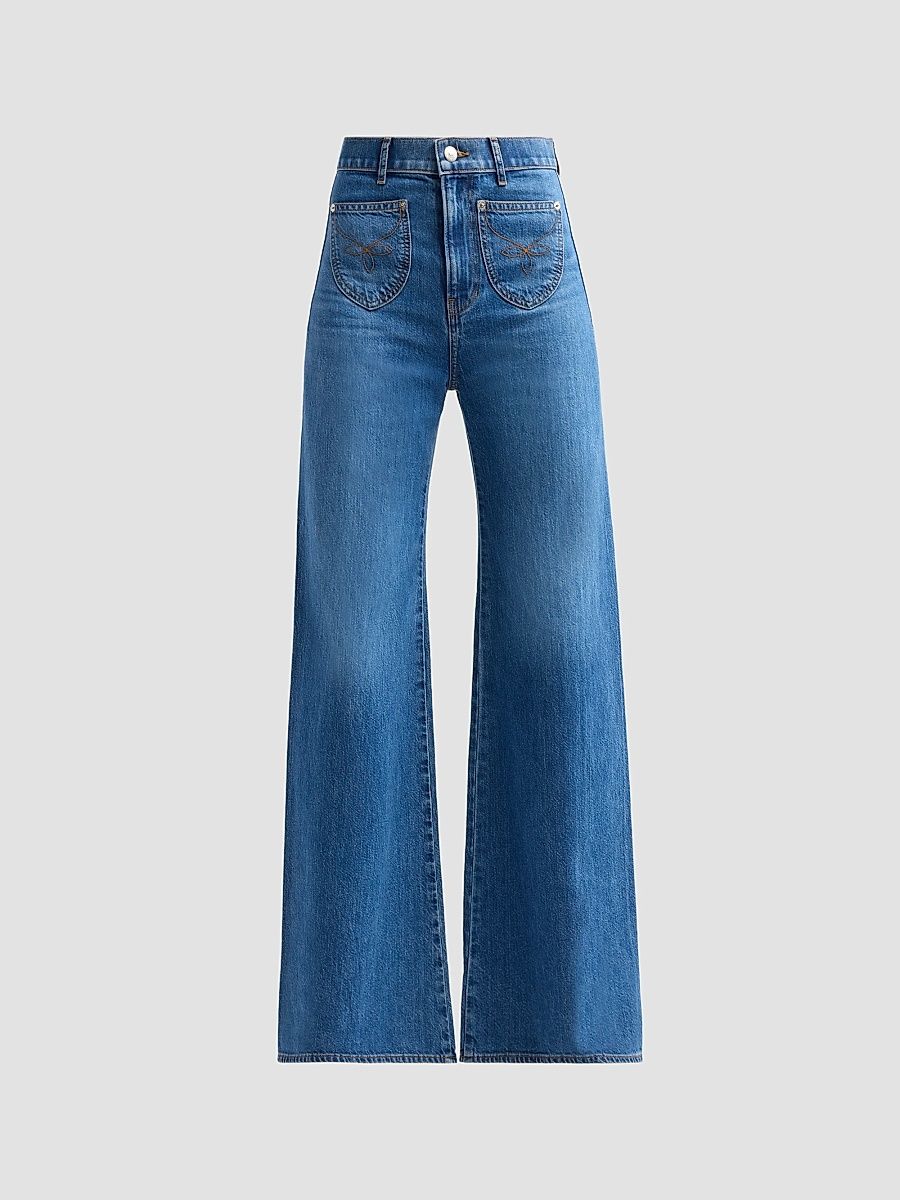 Women's Grant High-Rise Wide-Leg Jeans - Wanderer - Size 32