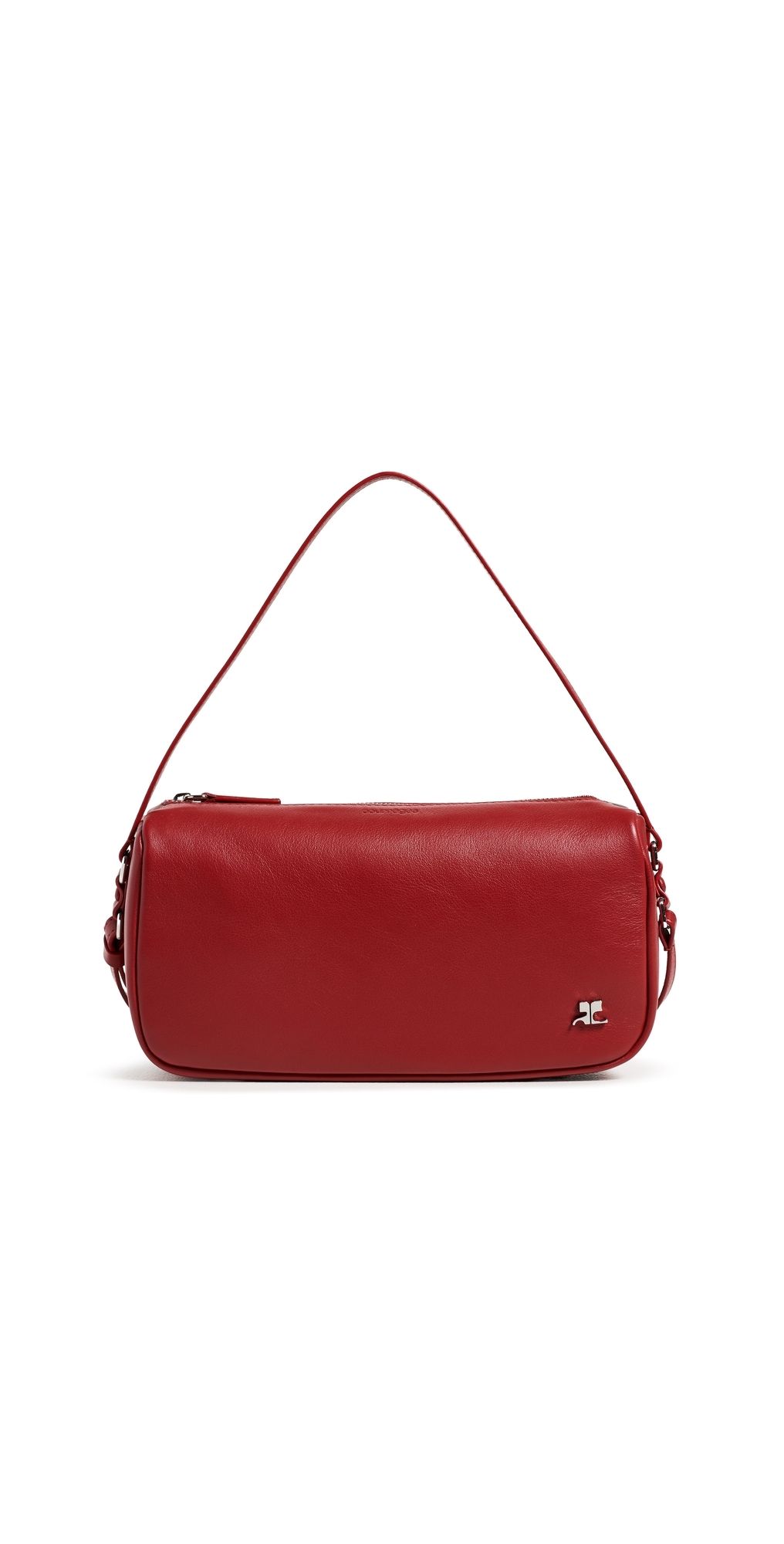 Courrèges Calf Small Three Sixty Bag Cherry One Size