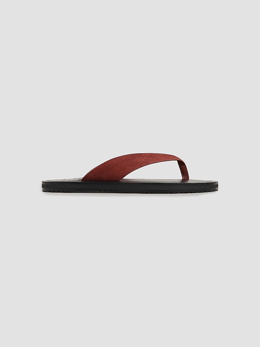 A. Emery Women's Flora Suede Sandals - Brick Suede - Size 6