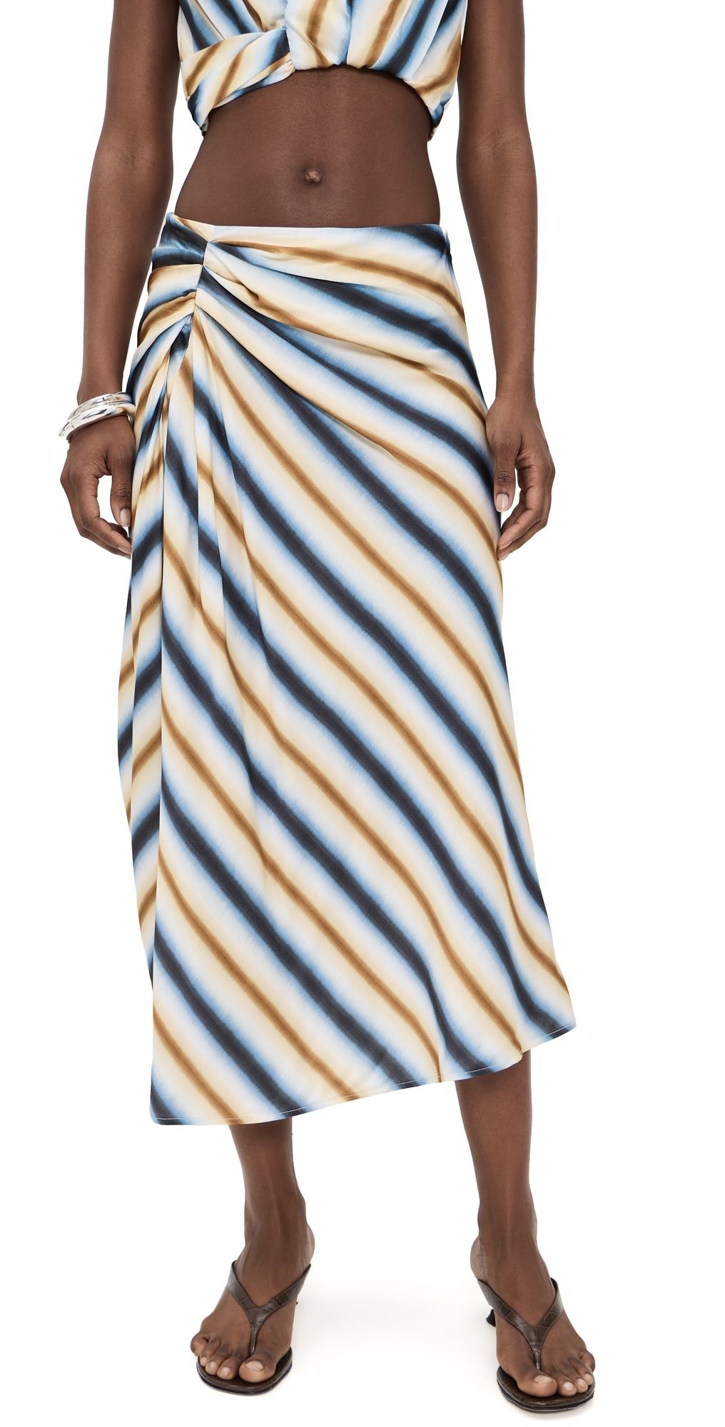 A. L.C. Jean Skirt Tahoe Blue/Milk Chocolate 2