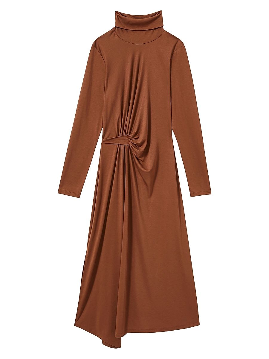 Women's Casey Jersey-Knit Midi-Dress - Camel - Size 4
