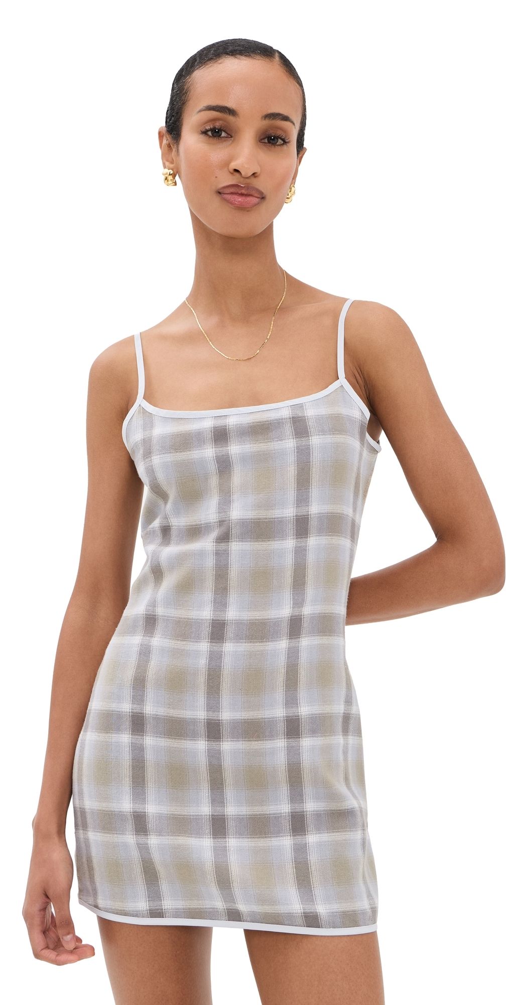 Lioness Voyage Mini Dress ASH PLAID XL