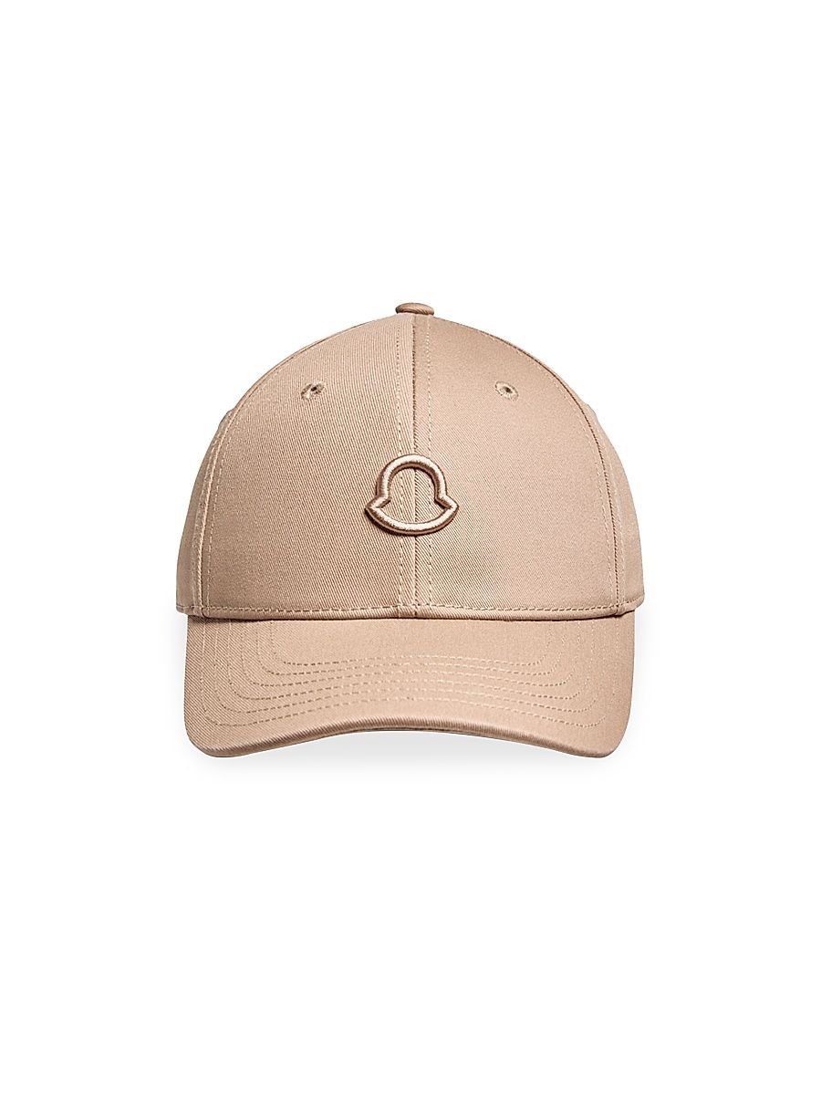 Women's Baseball Hat in Cotton Gabardine - Light Beige