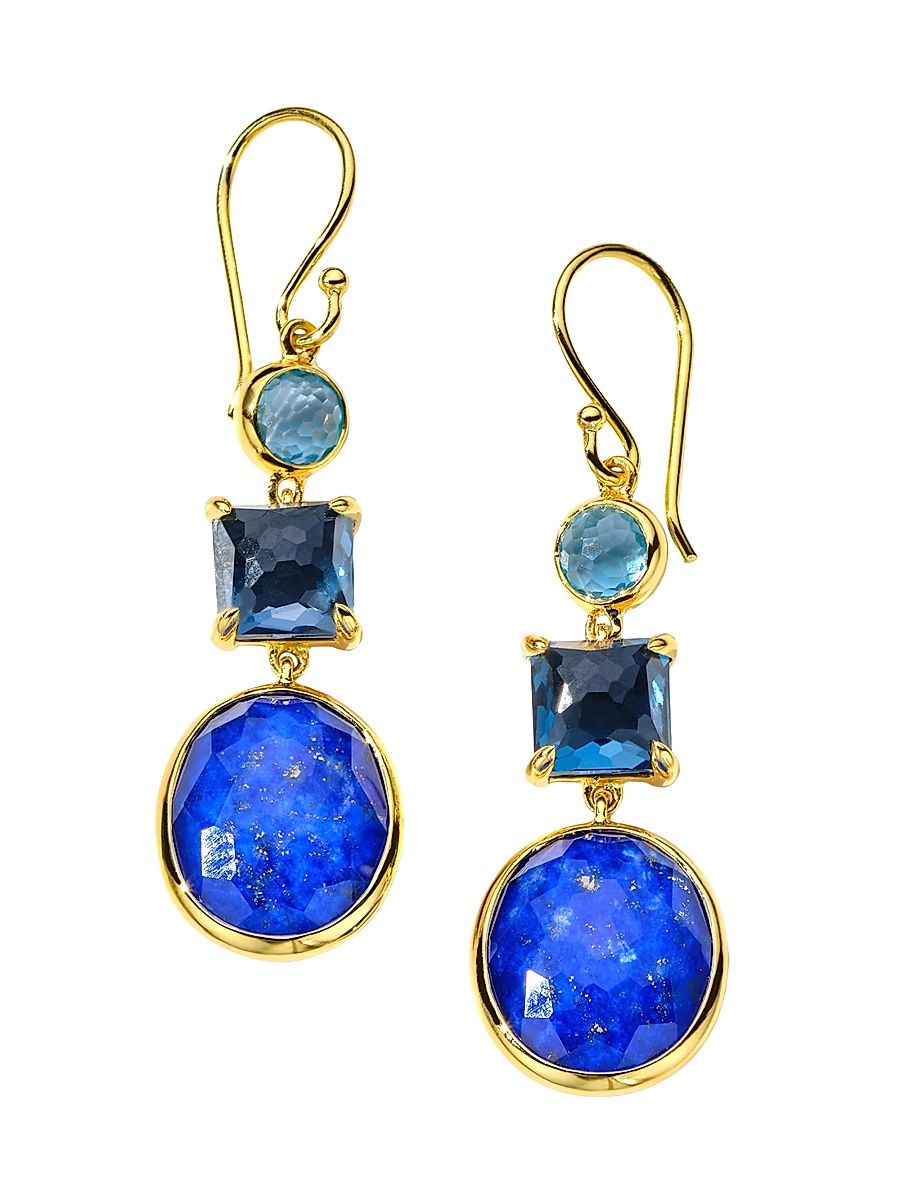 Women's Rock Candy 18K Yellow Gold & Multi-Gemstone Triple-Drop Earrings - Mare