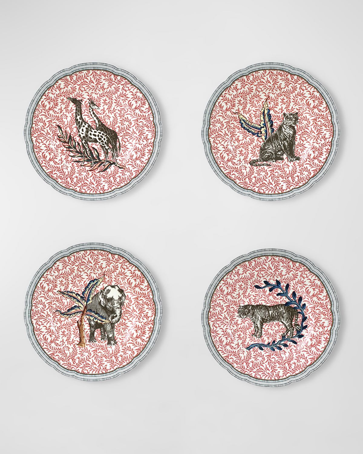 Braquenie Salad Plates, Set of 4
